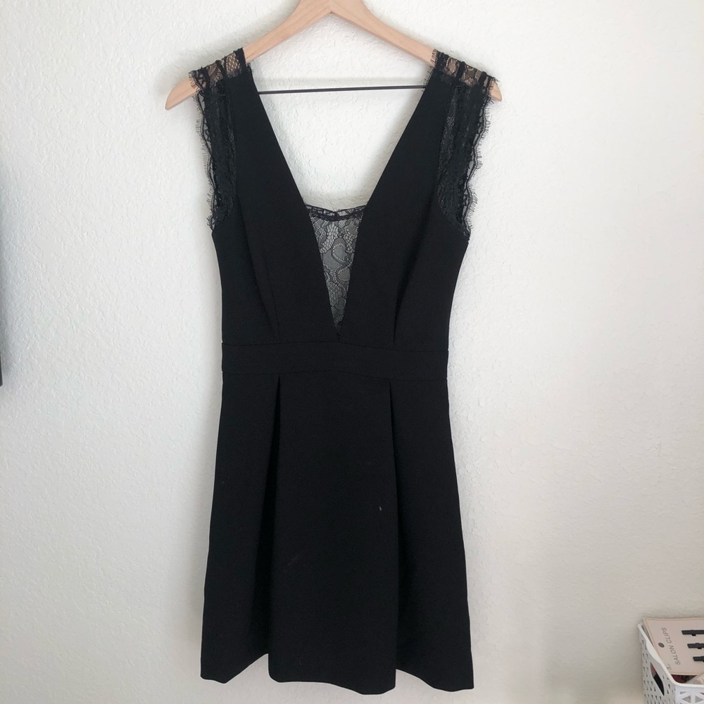 BCBG Black Lace Mini Dress